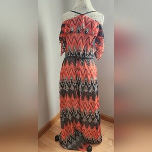 NEW!! ARC&CO maxi boho pattern halter dress in size S